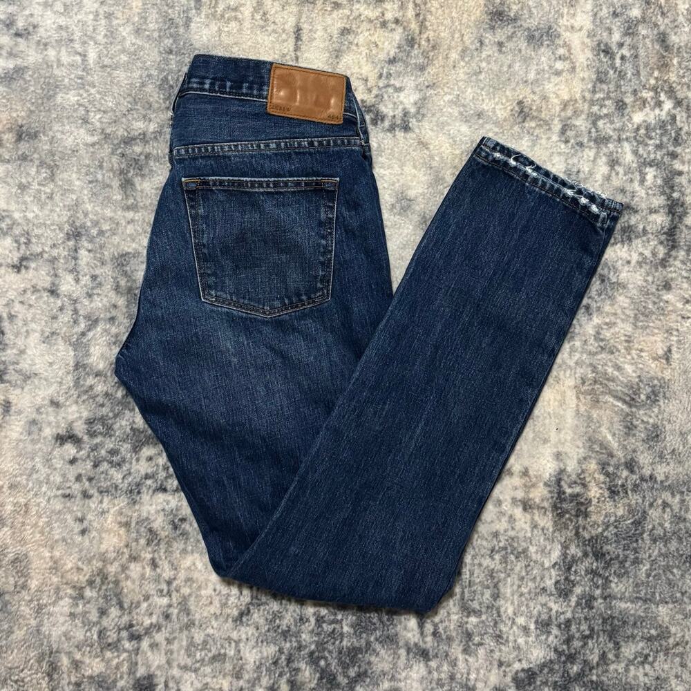 J.Crew 404 Straight Leg Jeans Mens W32 L34 Dark Wash Denim